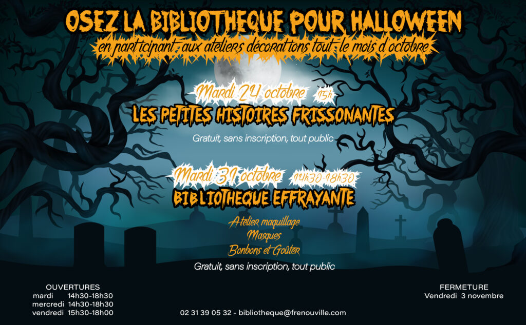 Osez la bibliothèque pour HALLOWEEN