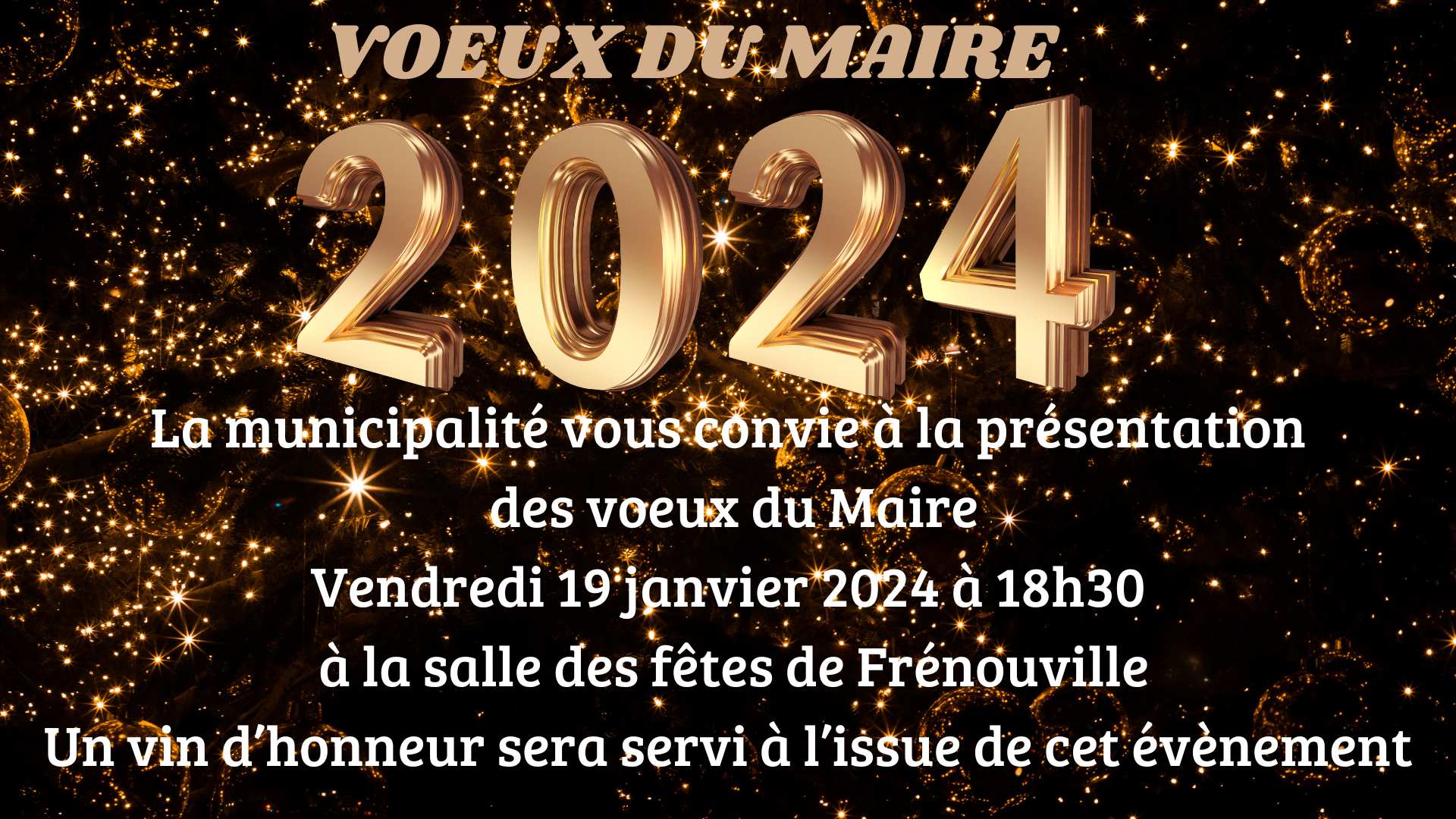 VOEUX DU MAIRE 2024