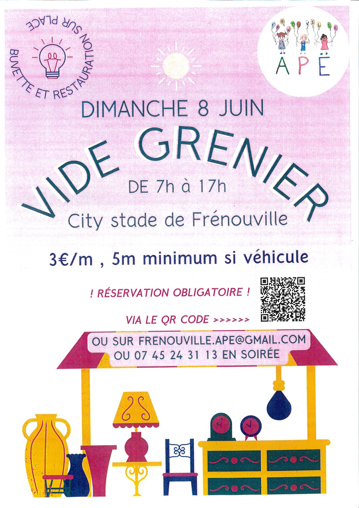 Vide Grenier organisé par l’APE