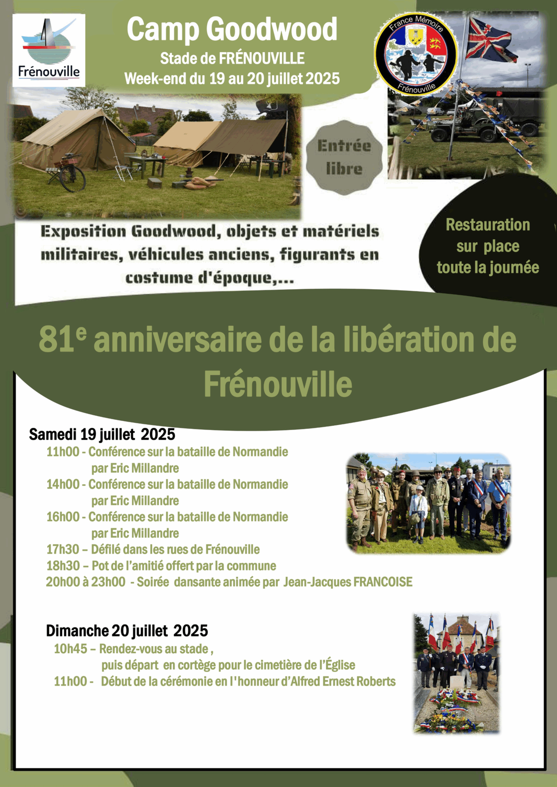 Festivités du 81ème anniversaire de la Libération de FRÉNOUVILLE